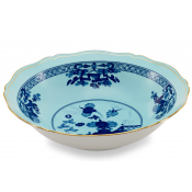 Ginori Oriente Italiano Iris Large Round Statement Bowl - 13.75"